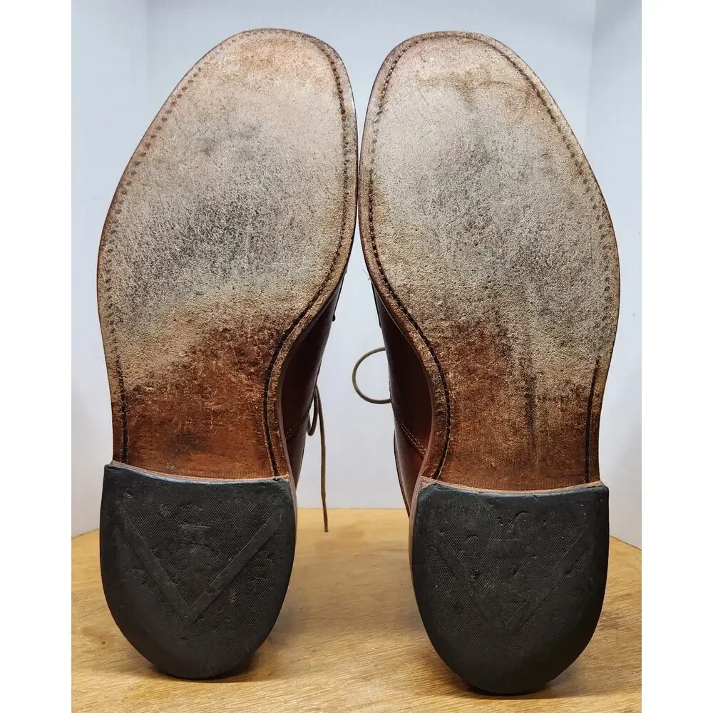 Allen Edmonds Bruce bicycle toe dress shoes, brown, men's US 11 3E EUC‎